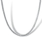 Solid White Gold Miami Cuban Chain 7.6mm Width