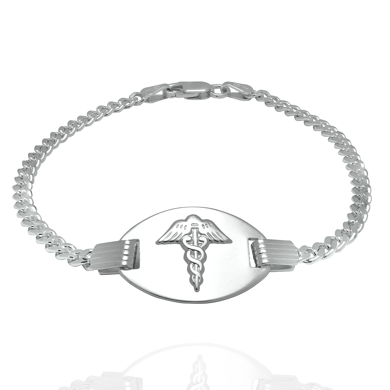 Sterling Silver Medical Charm Bracelet